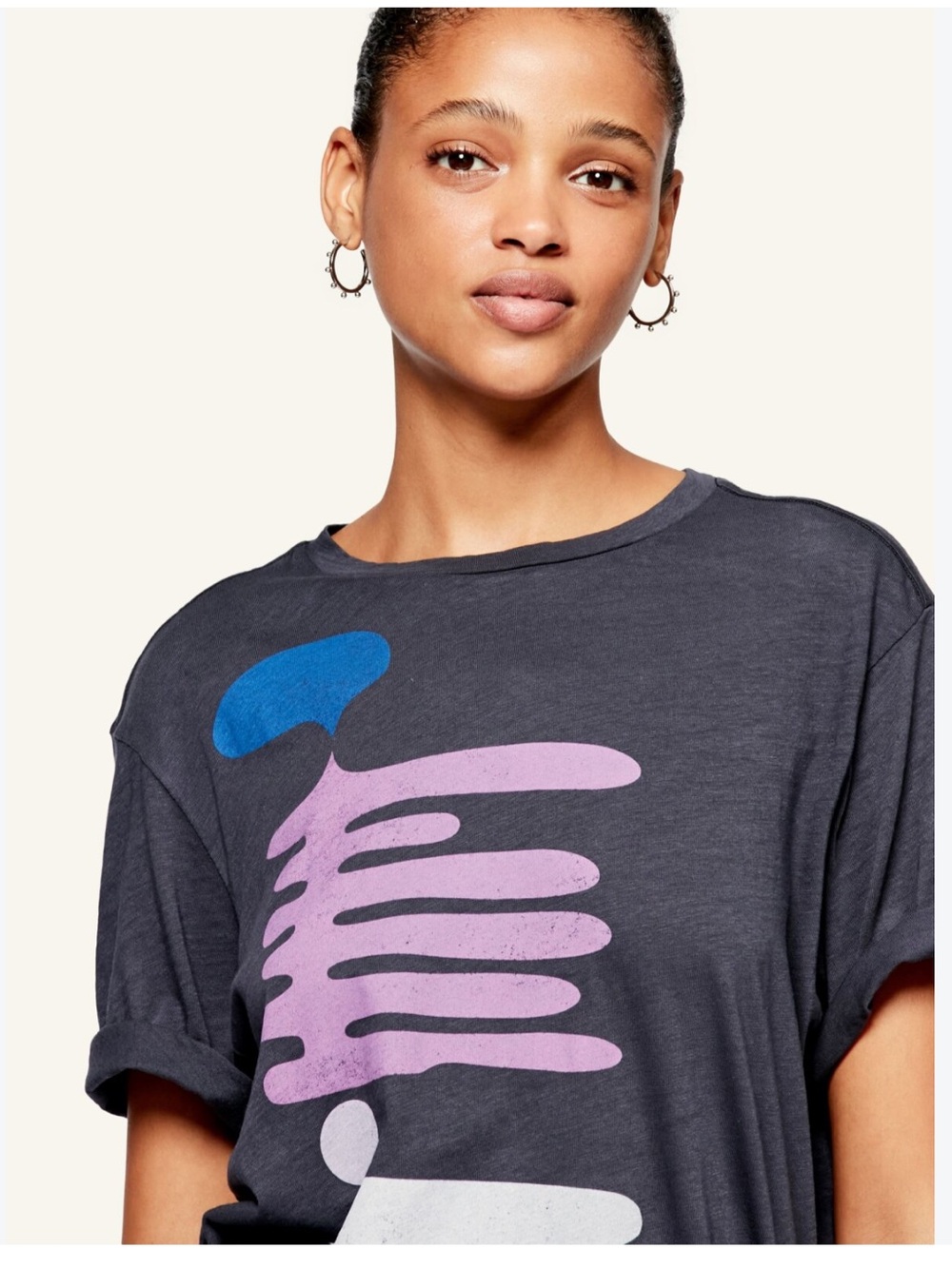 Isabel Marant Etoile Zewel Graphic Tee Shirt